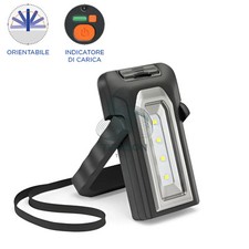 Lampada Portatile Ricaricabile Magnetica LED 220Lm - Zeca KB220