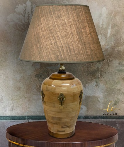 Lampada tavolo legno - lampada,