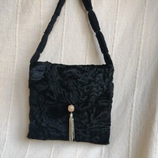 borsa pelliccia astrakan  fur bag handbag oro artigianale