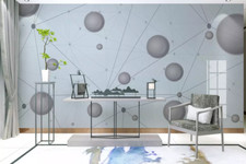 Carta da parati 3D grigio