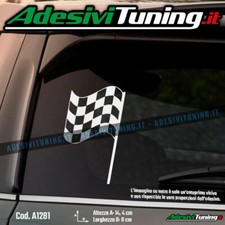 Adesivo Bandiera traguardo a