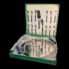 Inoxpran Prandelli Servizio Vintage torta dessert Vassoio + Forchette