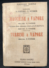 MACCHINE A CAPORE TURBINE A VAPORE Haeder Webber 1911 Hoepli