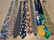 Lotto 9 cravatte Disney con