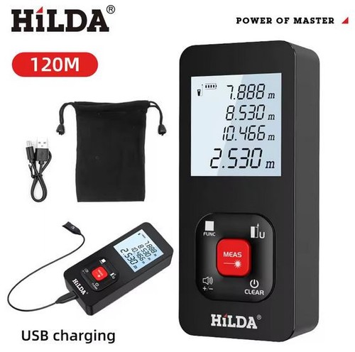 Hilda telemetro laser 120m usb - 120m,