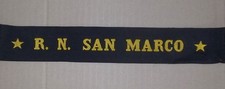 FASCIA CAPPELLO O BERRETTO REGIA MARINA - REGIA NAVE SAN MARCO - ORIGINALE