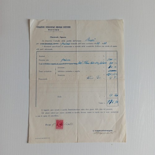 1933 collegio vescovile angelo - vescovile,