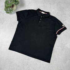 Moncler Maglia Polo Mania Corta T Shirt Uomo Taglia 3XL Nero 
