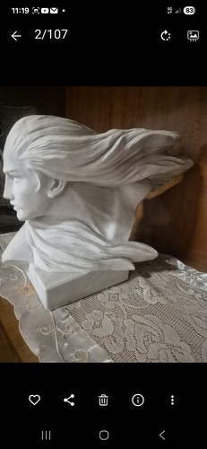 Scultura marmo bianco - in, bianco.