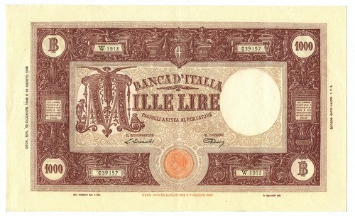 1000 lire barbetti grande - lire,
