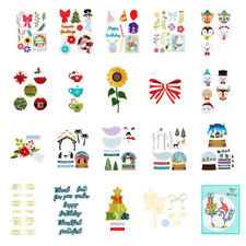 Stampi da taglio fiori natalizi invernali piatti lamina calda per carte scrapbooking fai da te