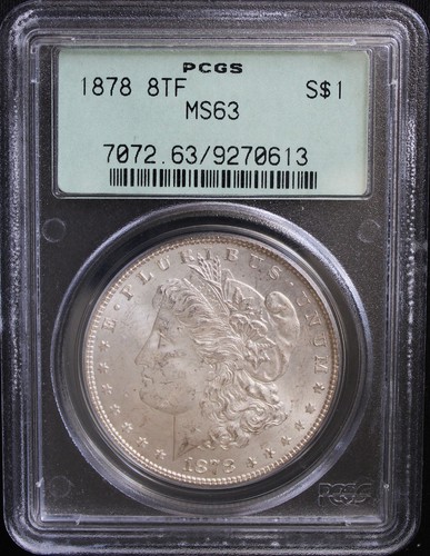 1878 8tf pcgs ms63 morgan - 8tf💠pcgs,