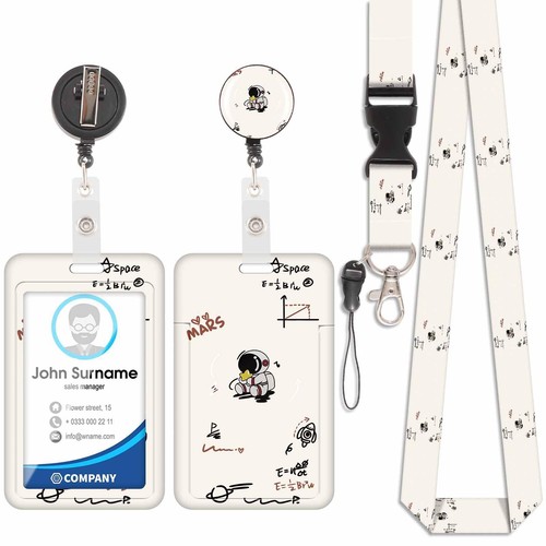 Porta badge con cordino - porta, da
