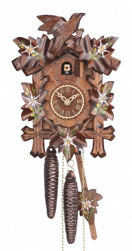 Orologio cucù foglie con - a,