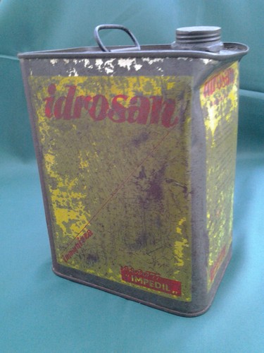 Scatola bidone latta vintage