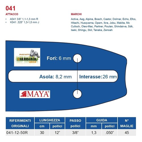Maya barra motosega 30 - maya,