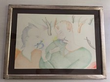 Alinari Luca - Pastello su Carta - 51x73cm (68x91 con cornice) e autentica