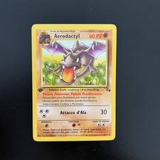 Pokemon Card Aerodactyl 16/62 1st edizione Set Fossil ITA italiano Near Mint