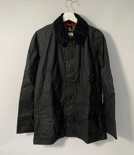 Barbour Ashby Giacca Cerata Uomo Nera Taglia S Nuova con etichette