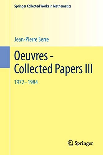 Oeuvres collected papers - -,