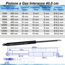 Pezzi pistone molla gas - pistone,