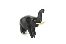 Piccolo ELEFANTE DI LEGNO Nero
