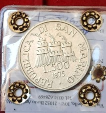 500 Lire 1975 Argento- Repubblica Di San Marino- Periziata FDC