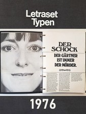 Letraset Typen 1976 Catalogo