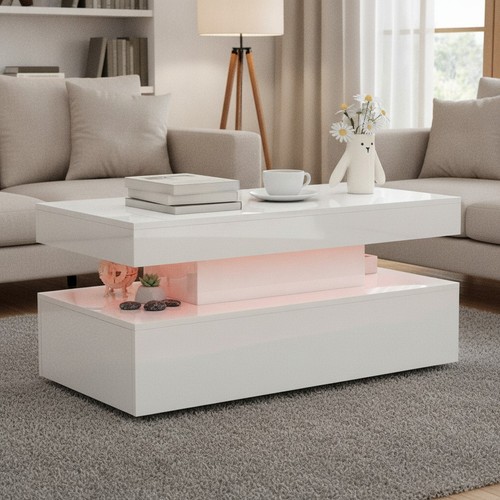 Tavolino caffè led moderno - da,
