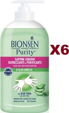 6 PZ BIONSEN SAPONE LIQUIDO PURITY B-CLOR COMPLEX CON ALOE VERA 500ML