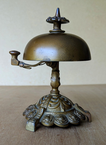 Vintage brass table reception
