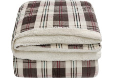 Plaid Sherpa Matrimoniale 210x230 cm Coperta Pile Doppio Strato Morbida