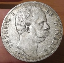 UMBERTO I - 5 LIRE 1879 -