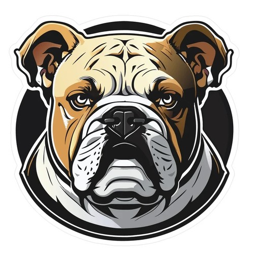 Adesivi stickers dog bulldog - dog,