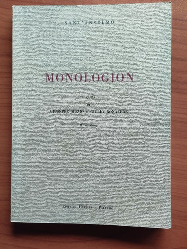 Monologion sant anselmo - monologion, sant'anselmo