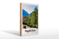 Targa in legno viaggio 20x30