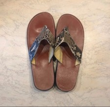 Infradito Artigianali Uomo Pitone Reale 44 - 44,5 Nuove