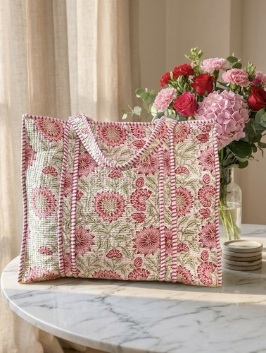 Borsa tote trapuntata grande