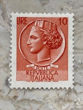 Francobollo Siracusana 10 Lire