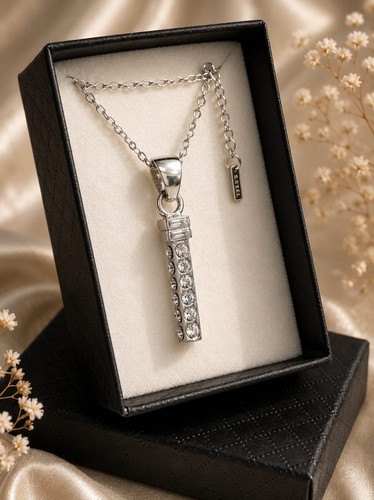 Collana acciaio con - collana, e