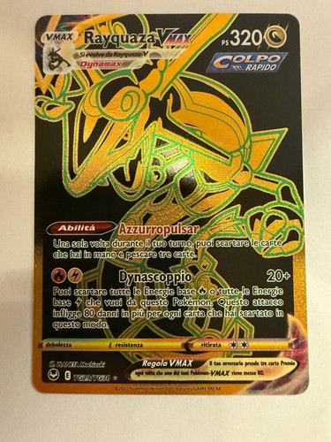 Carta pokémon rayquaza vmax - pokémon,