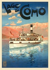 AFFICHE POSTER Lac De Come