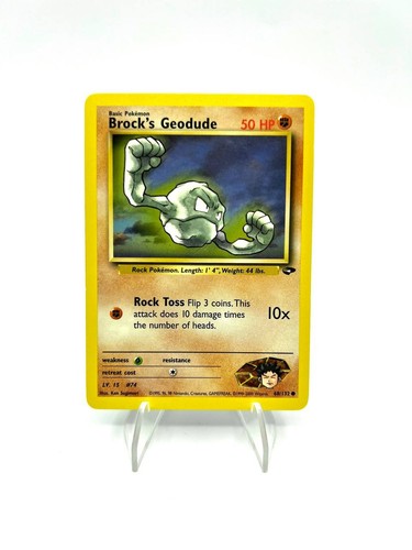 Carta pokemon brock geodude - brock's,