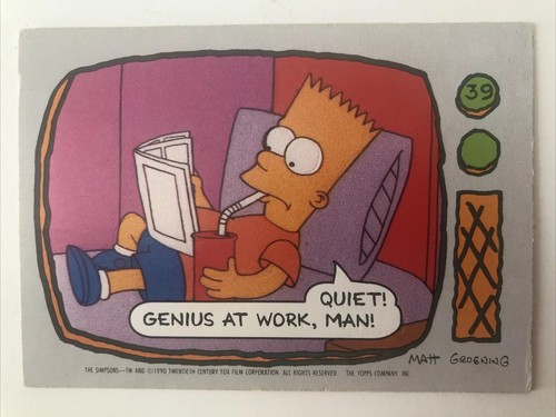 The simpsons topps - the, 1990