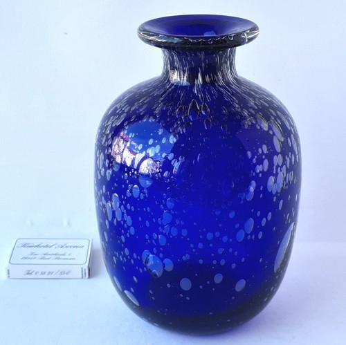 Vaso vetro blu cobalto - vaso, di