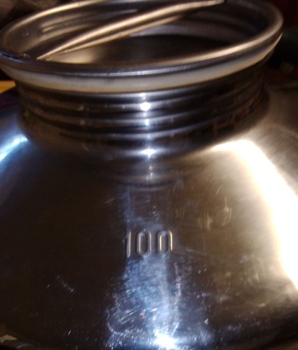 Damigiana acciaio inox 100 - in,