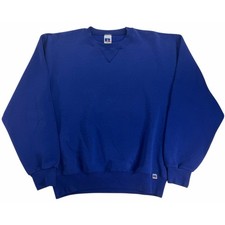Felpa media uomo girocollo blu