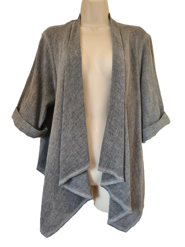 Cardigan cascata lagenlook - a,
