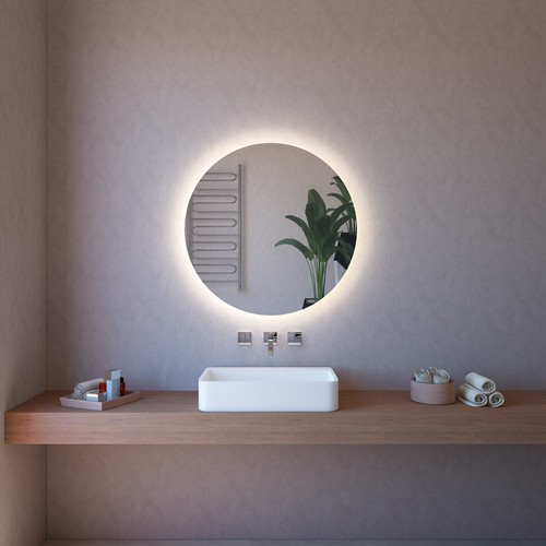 Specchio bagno rotondo led - da,