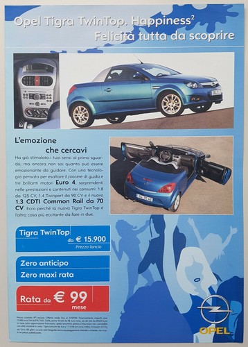 Depliant opel tigra twintop - opel,